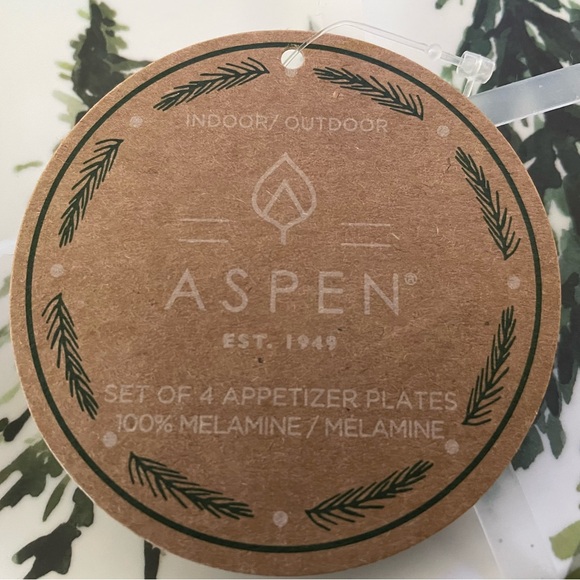 Aspen Appetizer Plates - Set of 4 - Picture 2 of 3